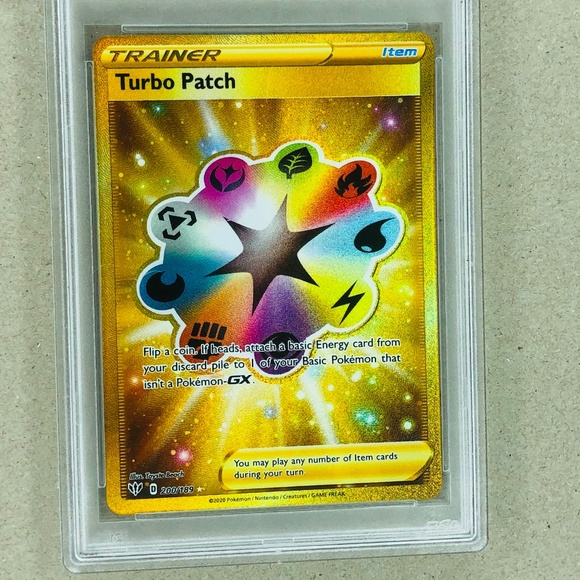 2020 Darkness ablaze gold turbo patch psa 10 - Picture 6 of 6